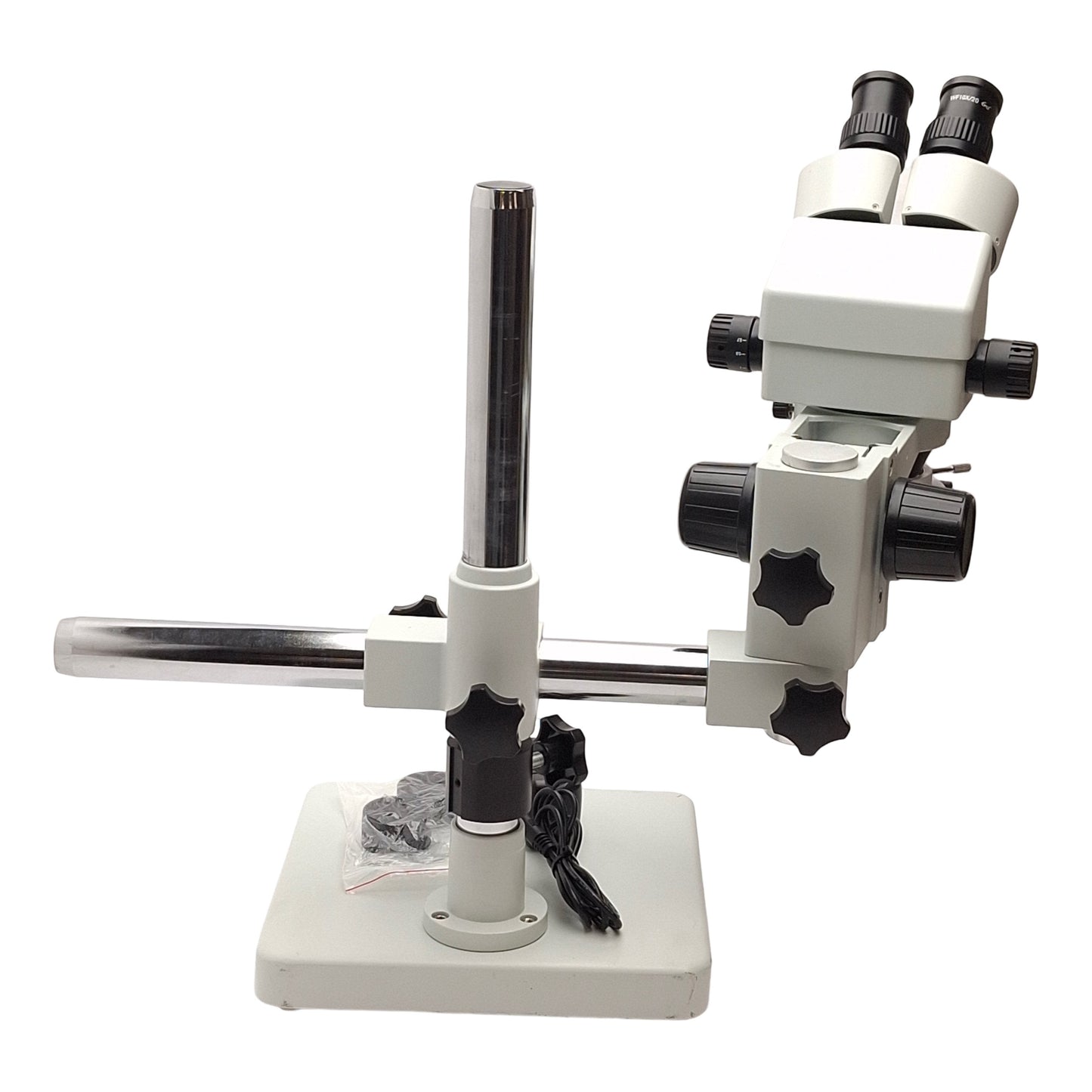 Used AmScope SM-1B Binocular Stereo Microscope w/ Ring Light 7X-45X, WF10X/20 Eyes
