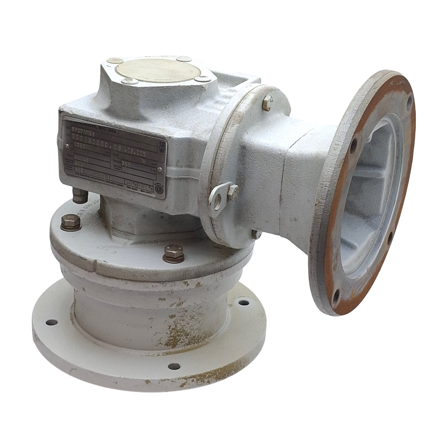 Used Sew-Eurodrive SF37AM56 Gear Reducer, 80.96:1 Ratio, 1750rpm Input, 725lb-in