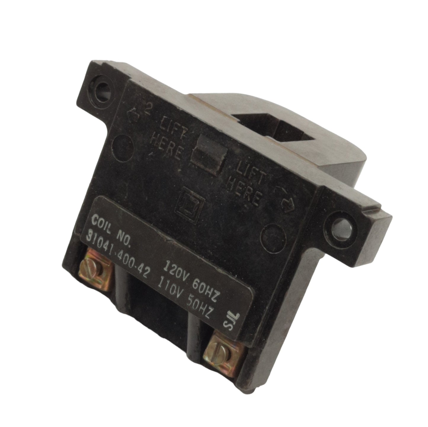 Used Square D 31041-400-42 Replacement Contactor Coil, Size 1 & 0, 110/120VAC Coil