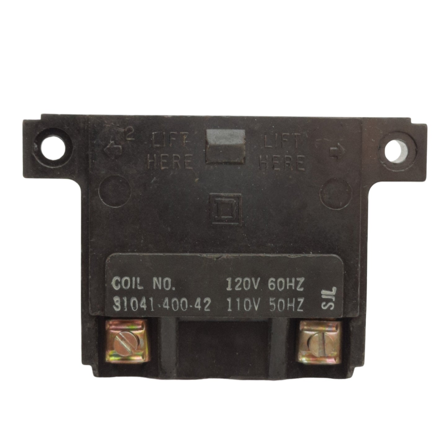 Used Square D 31041-400-42 Replacement Contactor Coil, Size 1 & 0, 110/120VAC Coil