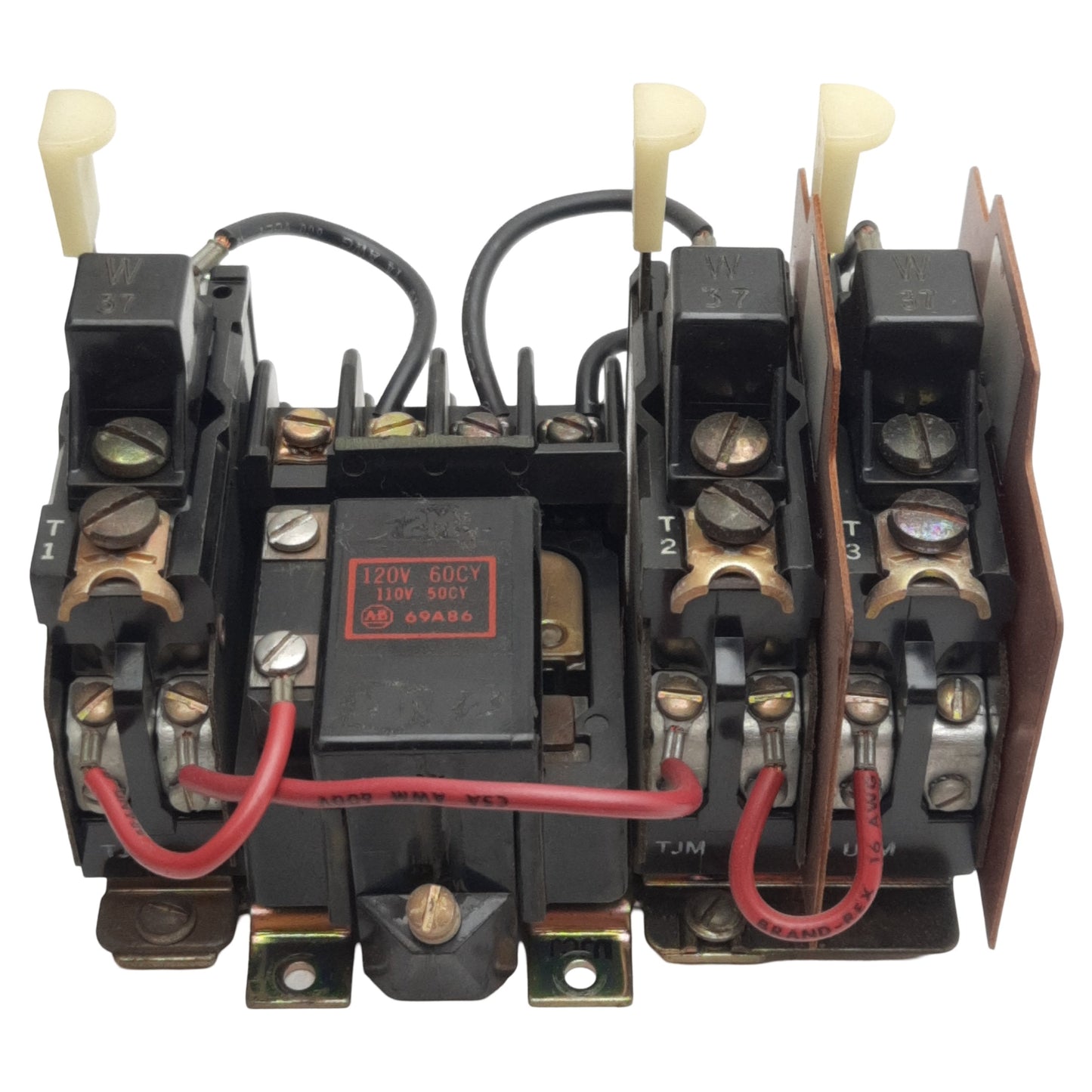 Used Allen Bradley 509-TOD Full Voltage Starter, Size 00, 600VAC 9A, 110/120VAC Coil