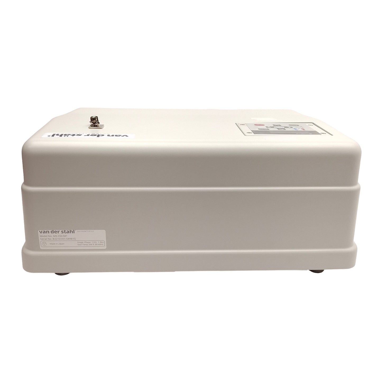 Used Van Der Stahl MS-350-NP Medical Pouch Sealer w/ Switch, 140-400°F Seal, 110VAC