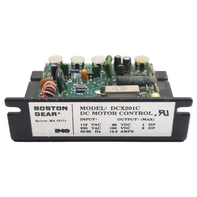 Used Boston Gear DCX201C DC Motor Control, 115/230VAC In, 90-180VDC 12A Out