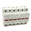 Used Lot of 6 Ferraz Shawmut USM1I Ultrasafe Fuse Holders 600VAC 30A, 1-Pole, 10x38mm