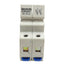 Used Ferraz Shawmut USM2I Fuse Holder Block, 2-Pole, 600V 30A, Midget 1-1/2 x 13/32in