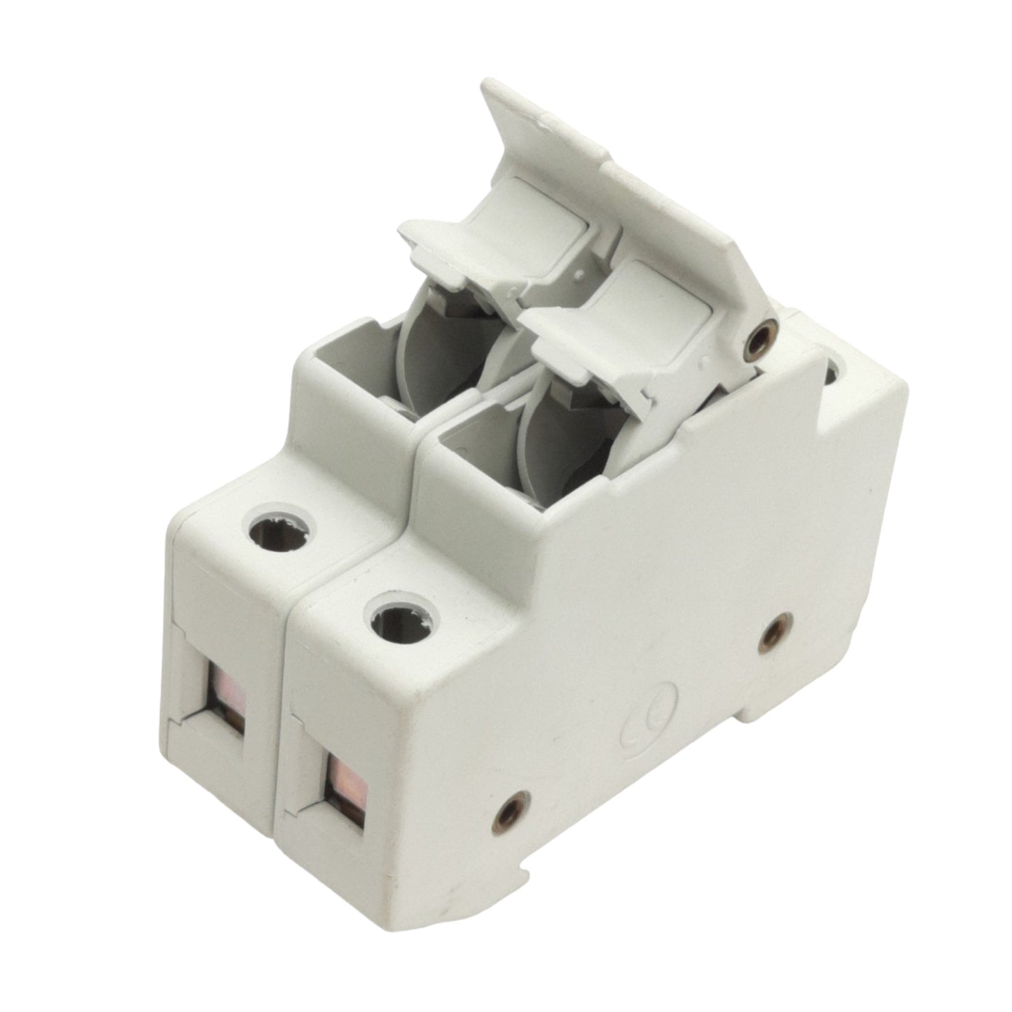 Used Ferraz Shawmut USM2I Fuse Holder Block, 2-Pole, 600V 30A, Midget 1-1/2 x 13/32in