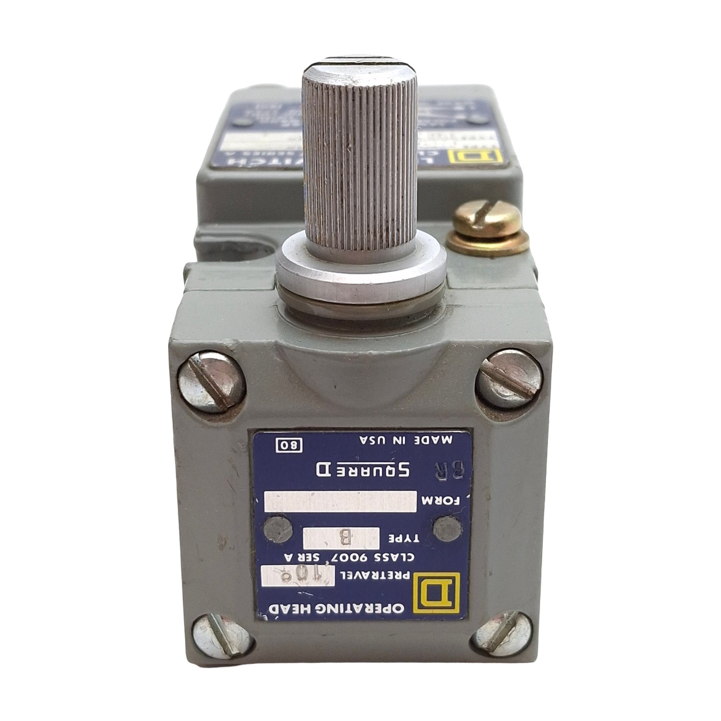 Used Square D 9007C54B2 Heavy Duty Rotary Limit Switch, 1NC+1NO, 600VAC 10A, 1/2NPT