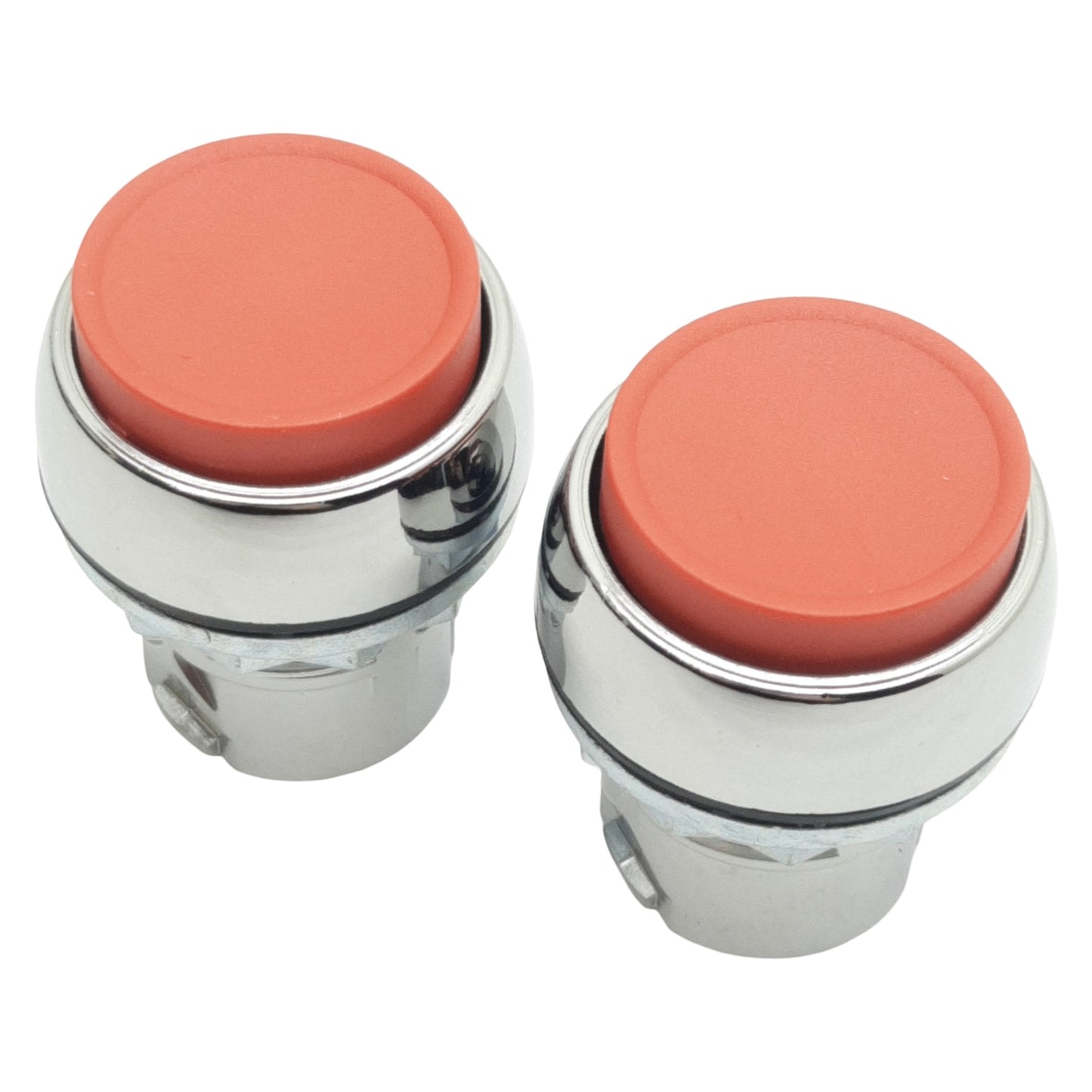 New Lot of 2 Allen Bradley 800FM-E4 Extended Push Button, ø22.5mm, Momentary, Red