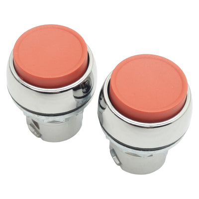New Lot of 2 Allen Bradley 800FM-E4 Extended Push Button, ø22.5mm, Momentary, Red