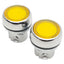 New Lot of 2 Allen Bradley 800FM-LF5 Flush Push Button, ø22.5mm, Illuminated Yellow