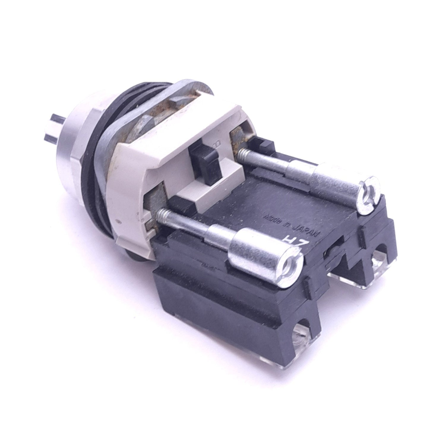 Used Allen Bradley 800T-H2 Selector Switch w/ 800T-XAY Contact, 1NO 1NC, 600VAC 5A