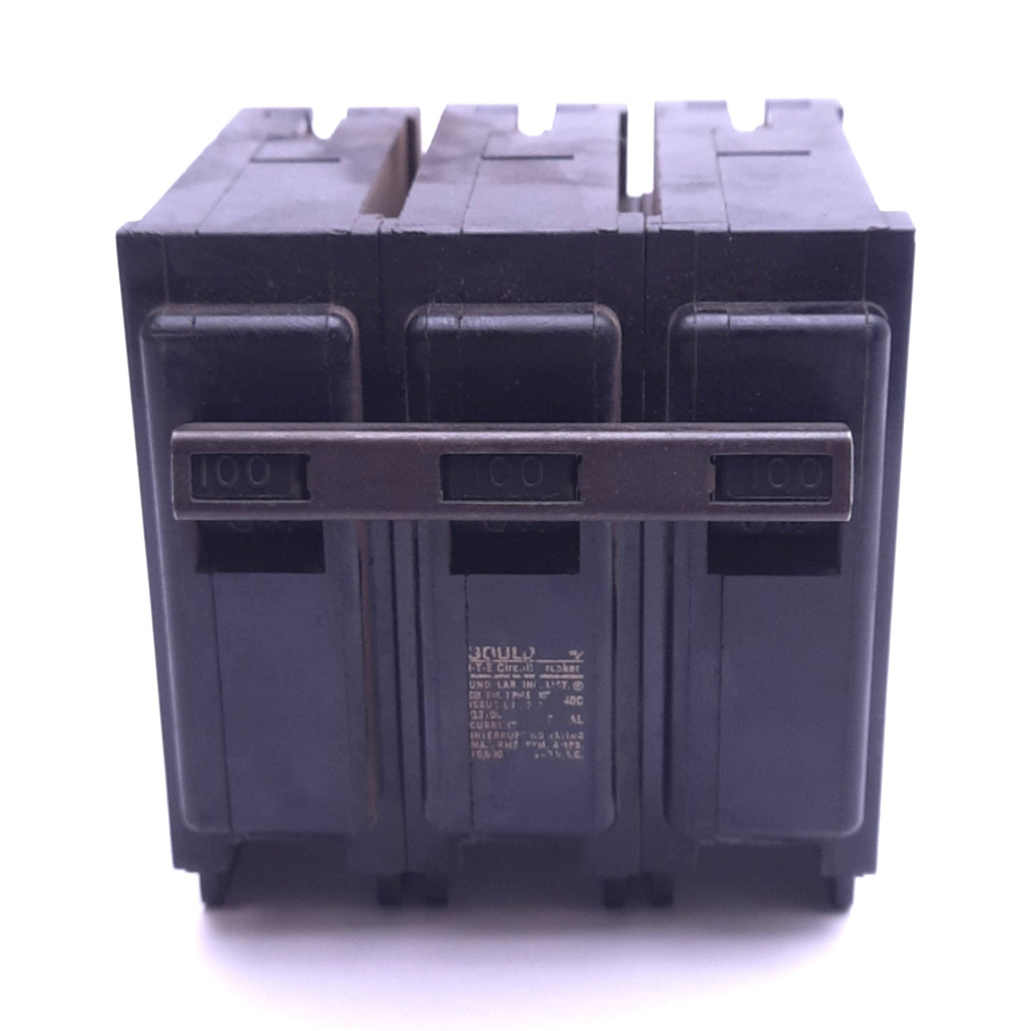 Used Siemens QP3B100 Circuit Breaker, 3-Pole, 100A, 240VAC, Thermal Magnetic