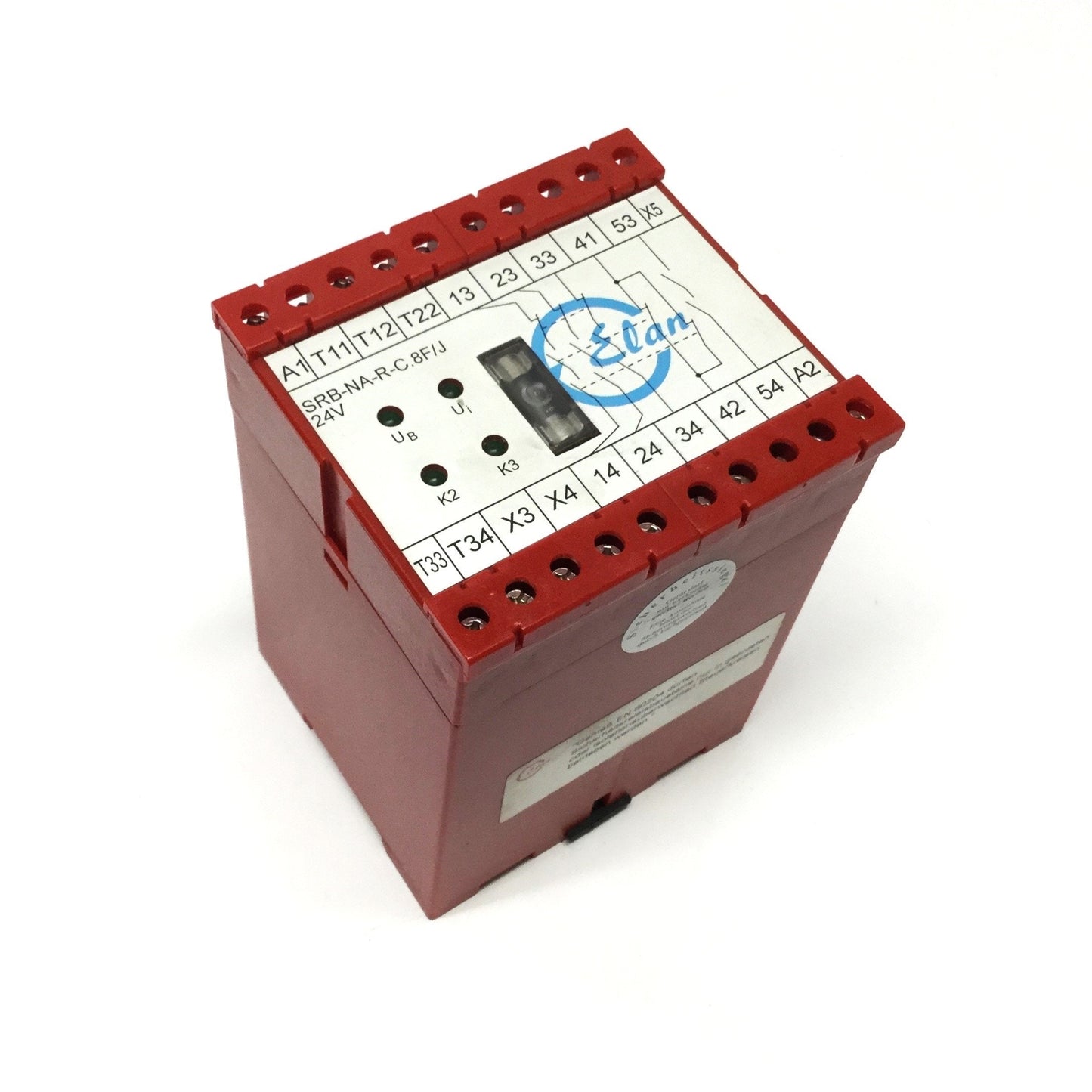 Used Schmersal Elan SRB-NA-R-C.8F/J-24V E-Stop Safety Controller Relay 24VDC, 3NO 6A