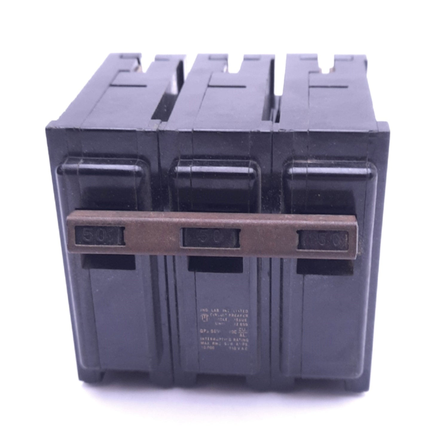 Used Siemens QP3B050 Circuit Breaker, 3-Pole, 50A, 240VAC, Thermal Magnetic
