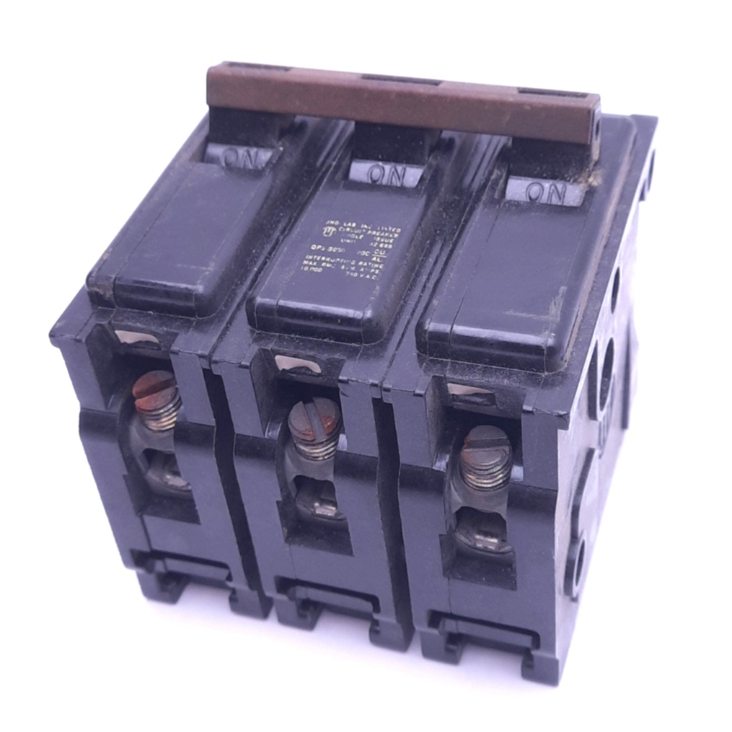 Used Siemens QP3B050 Circuit Breaker, 3-Pole, 50A, 240VAC, Thermal Magnetic
