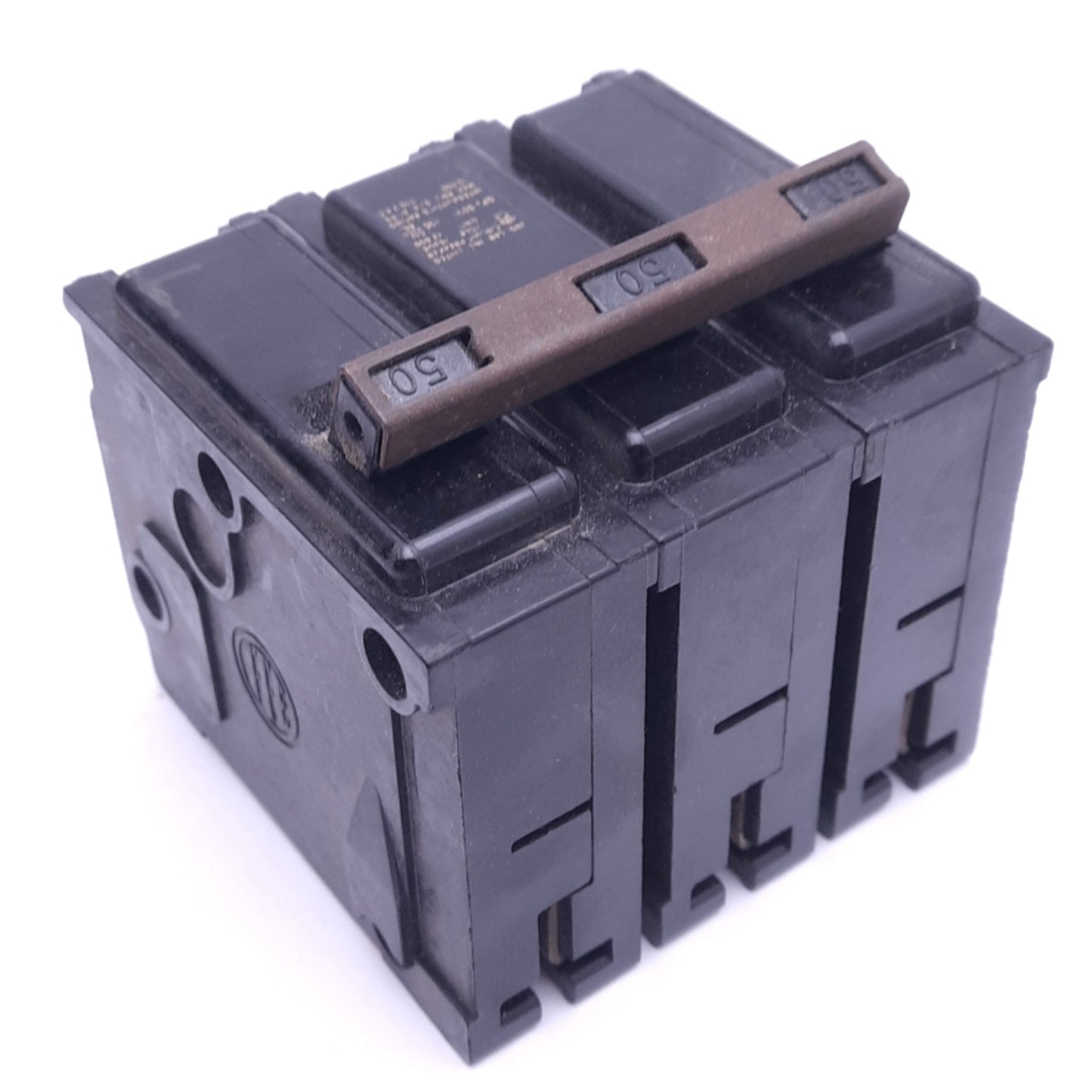 Used Siemens QP3B050 Circuit Breaker, 3-Pole, 50A, 240VAC, Thermal Magnetic