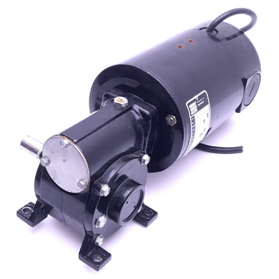 Used Bodine 42D5BEPM-5N Gear Motor, 40:1, 1/4hp, 62rpm, 79lb-in, 130VDC 1.8A