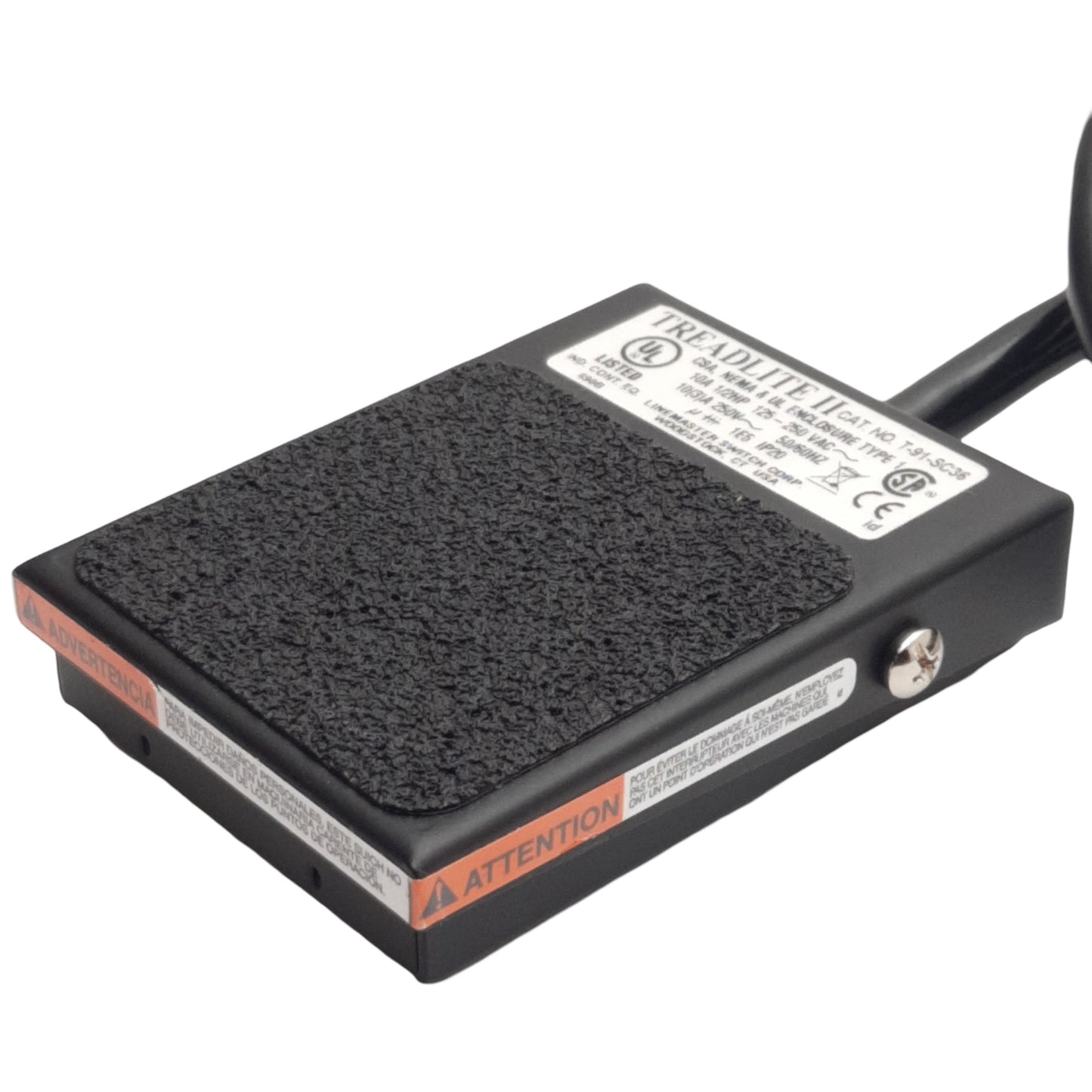 New Linemaster T-91-SC36 Treadlite II Momentary Foot Pedal For Beahm Hot Air System