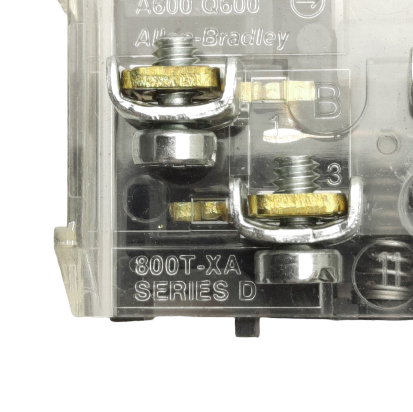 Used Lot of 4 Allen Bradley 800T-XA Pushbutton Contact Blocks 30mm, 1NO&1NC, 600V 10A