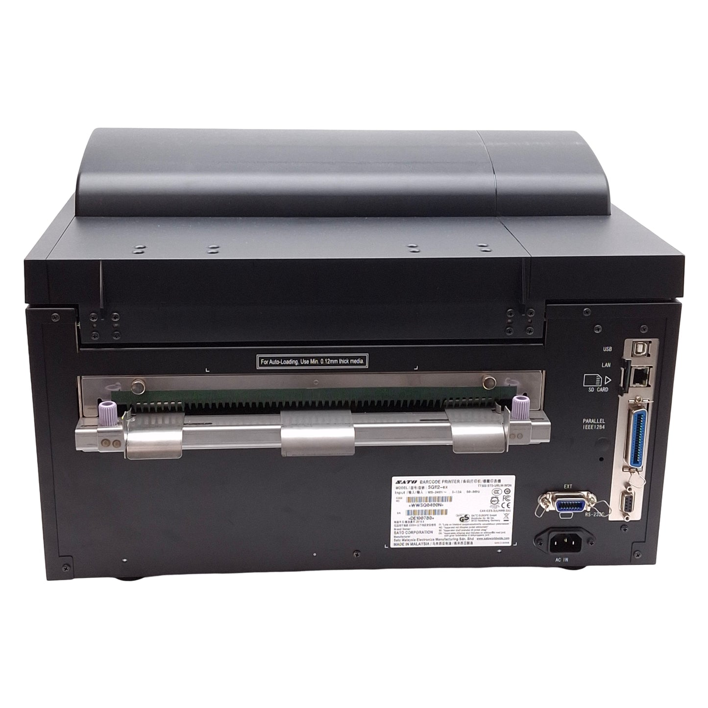 Used SATO SG112-ex Large Format Industrial Thermal Printer, 10.5" Print Width, 305dpi