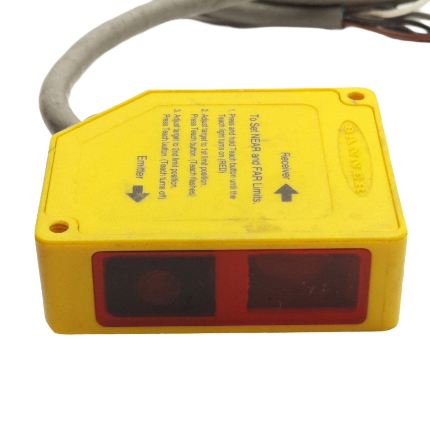 Used Banner Q50BVI L-GAGE LED Measurement Sensor, 100-300mm Range, 15-30VDC, 4-20mA