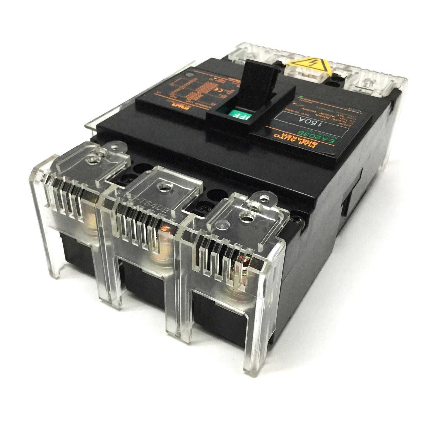 Used Fuji EA203B Motor Protection Auto Circuit Breaker, 3-Pole, 150A, 225AF Frame