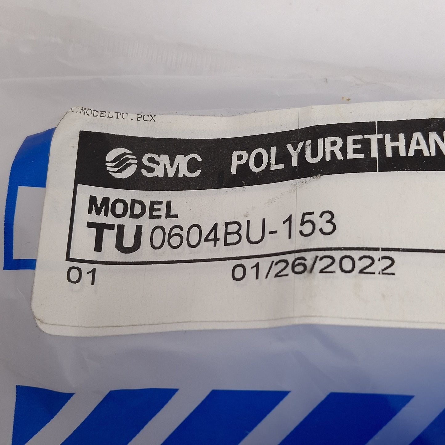 New SMC TU0604BU-153 Blue Polyurethane Tubing, ø6mm OD, ø4mm ID, 0.8MPa, 500ft