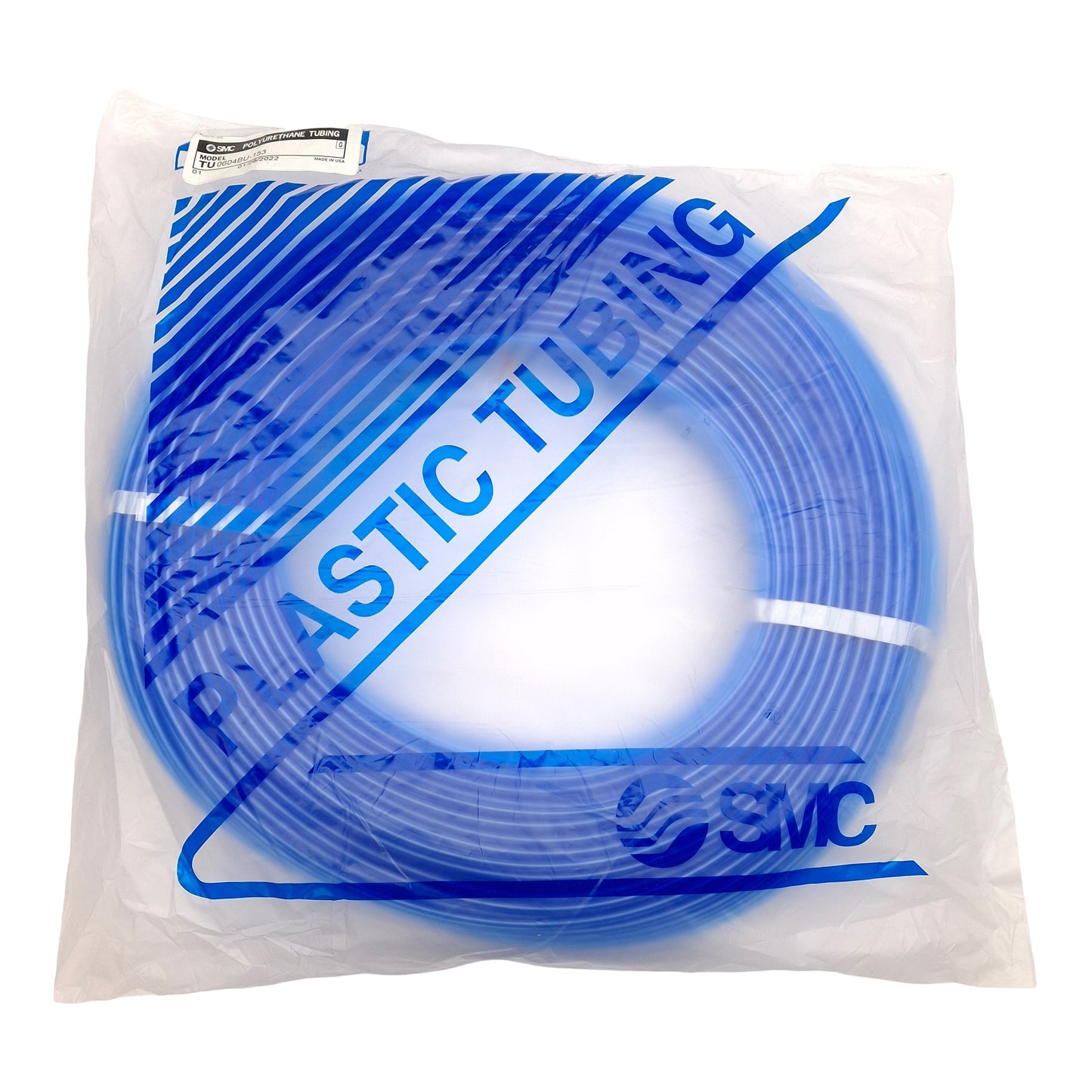 New SMC TU0604BU-153 Blue Polyurethane Tubing, ø6mm OD, ø4mm ID, 0.8MPa, 500ft