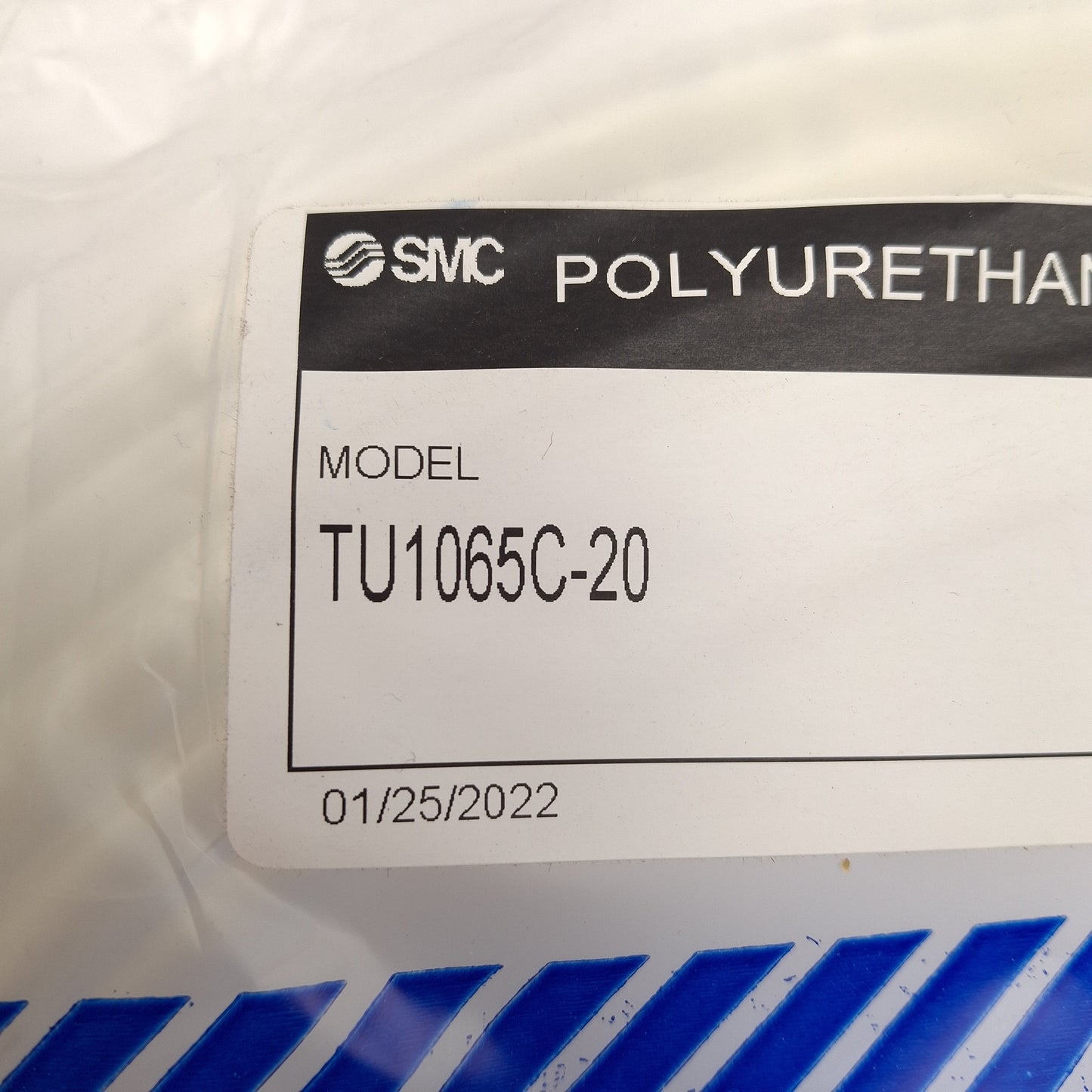 New SMC TU1065C-20 Clear Polyurethane Tubing, 0.8MPa, ø10mm OD, ø6.5mm ID, 20m