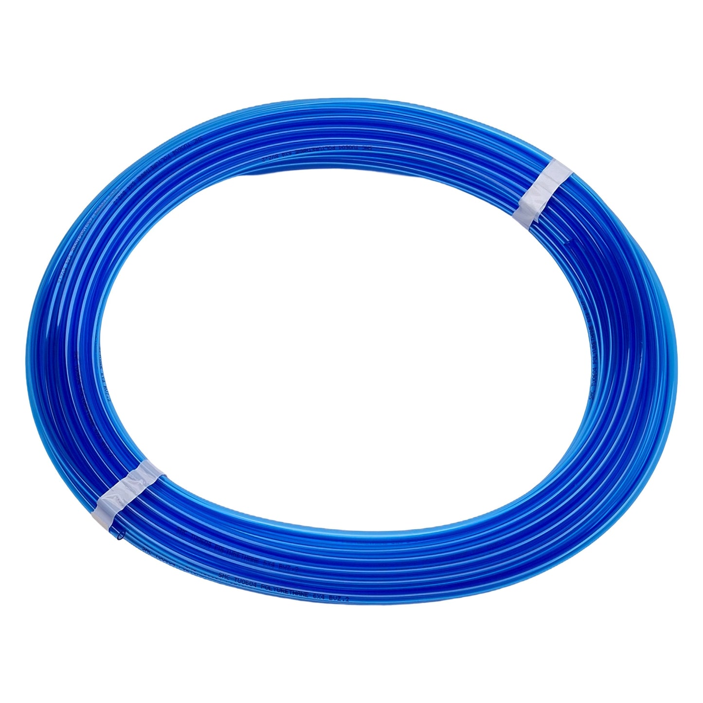 New Lot of 2 SMC TU0604BU-20 Blue Polyurethane Tubing, ø6mm OD, ø4mm ID, 0.8MPa, 20m