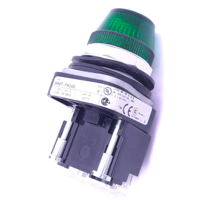 New – Open box Allen Bradley 800T-PH16G Green Indicator Pilot Light, ø30mm, 120VAC LED