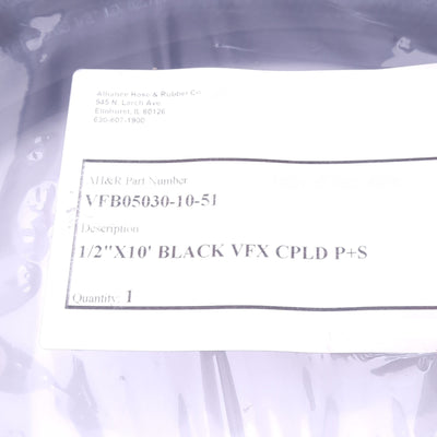 New Alliance Hose VFB05030-10-51 VALUFLEX Multipurpose Hose, 1/2in ID, 10ft, 300psi