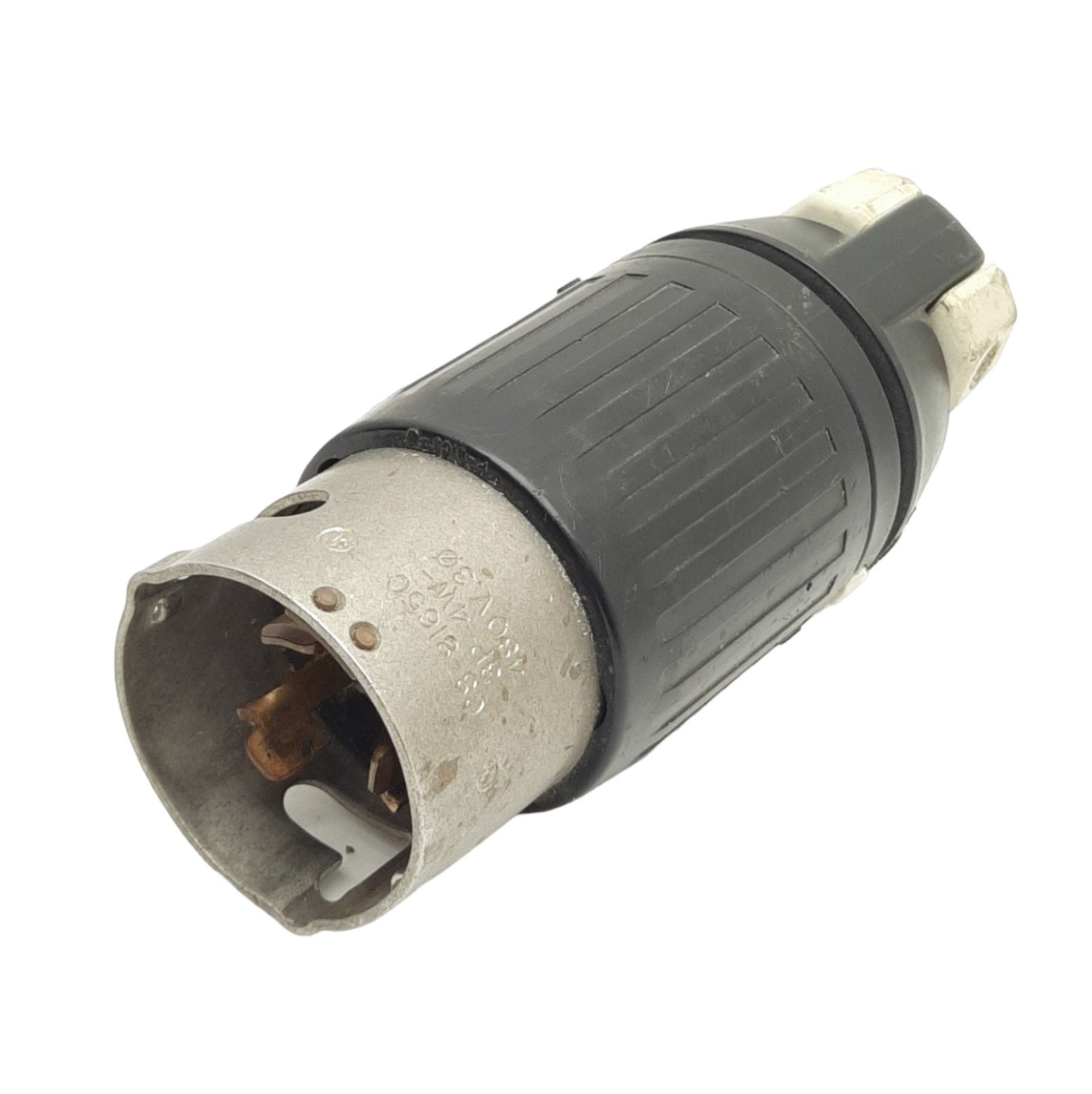 Used Hubbell CS-81650 Twist Lock Insulgrip Plug 50A 3-Ph, 480VAC 3-Pole 4-Wire