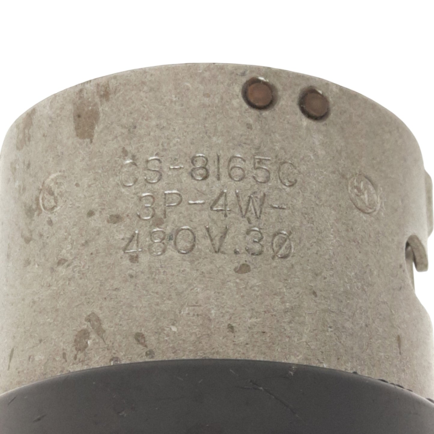 Used Hubbell CS-81650 Twist Lock Insulgrip Plug 50A 3-Ph, 480VAC 3-Pole 4-Wire