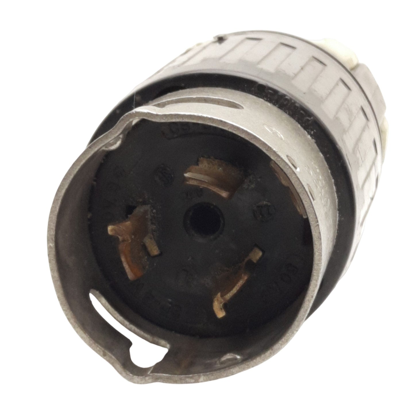 Used Hubbell CS-81650 Twist Lock Insulgrip Plug 50A 3-Ph, 480VAC 3-Pole 4-Wire