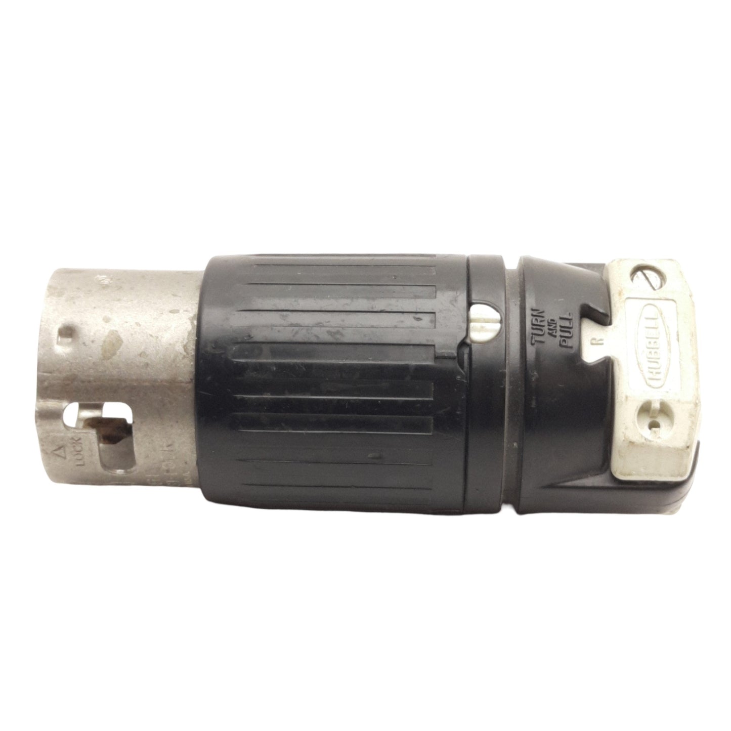 Used Hubbell CS-81650 Twist Lock Insulgrip Plug 50A 3-Ph, 480VAC 3-Pole 4-Wire