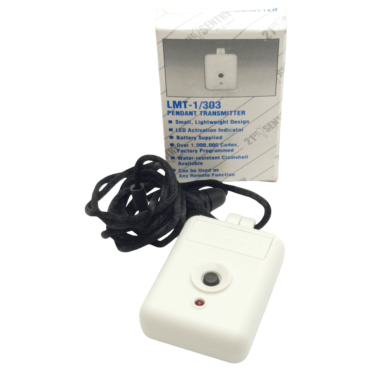 New Linear LMT-1/303 Pendant Transmitter, 12VAC GP-23 Battery, 600ft Range w/ CP-90