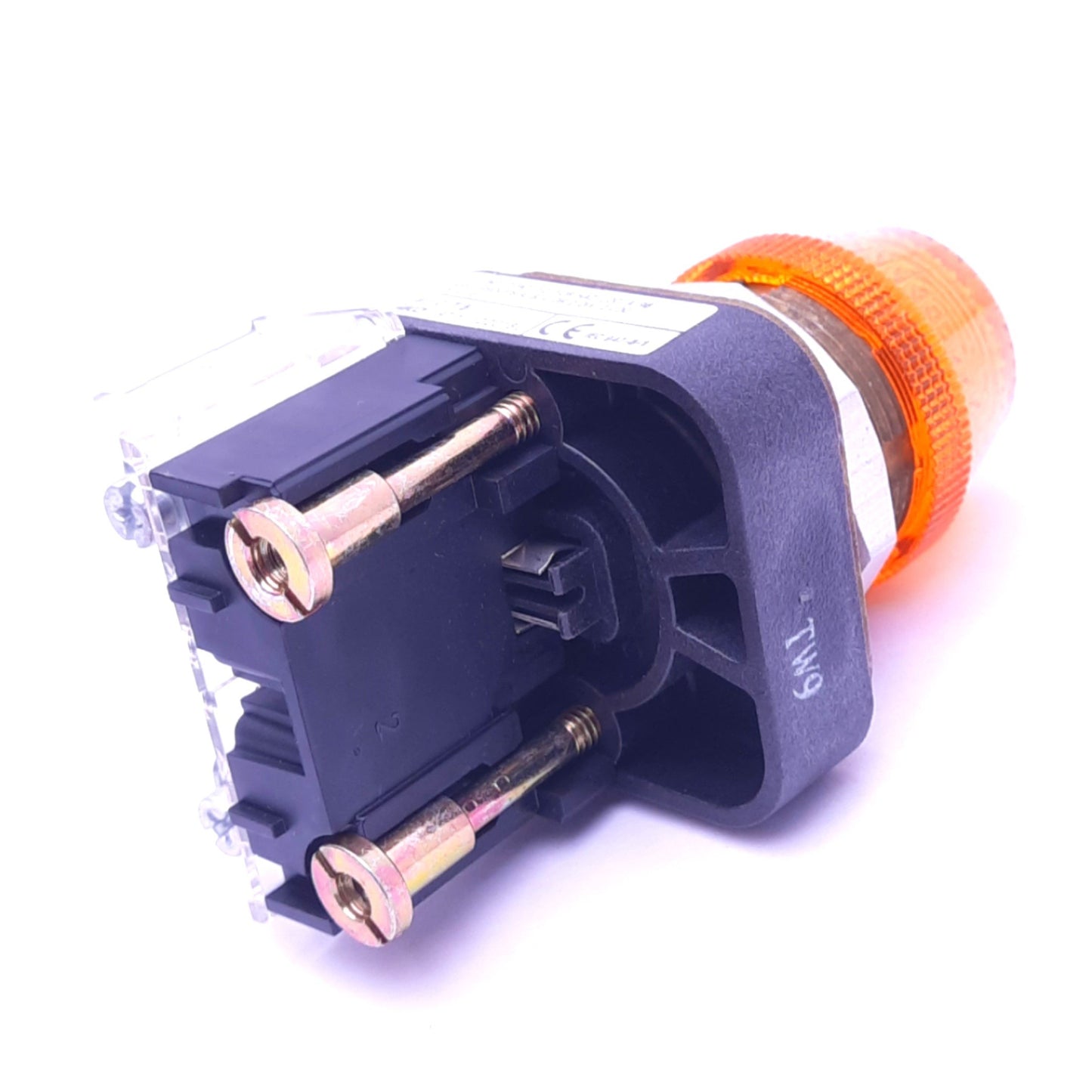 Used Allen Bradley 800T-Q24A Amber Indicator Pilot Light, ø30mm, 24VAC/DC, *No Bulb