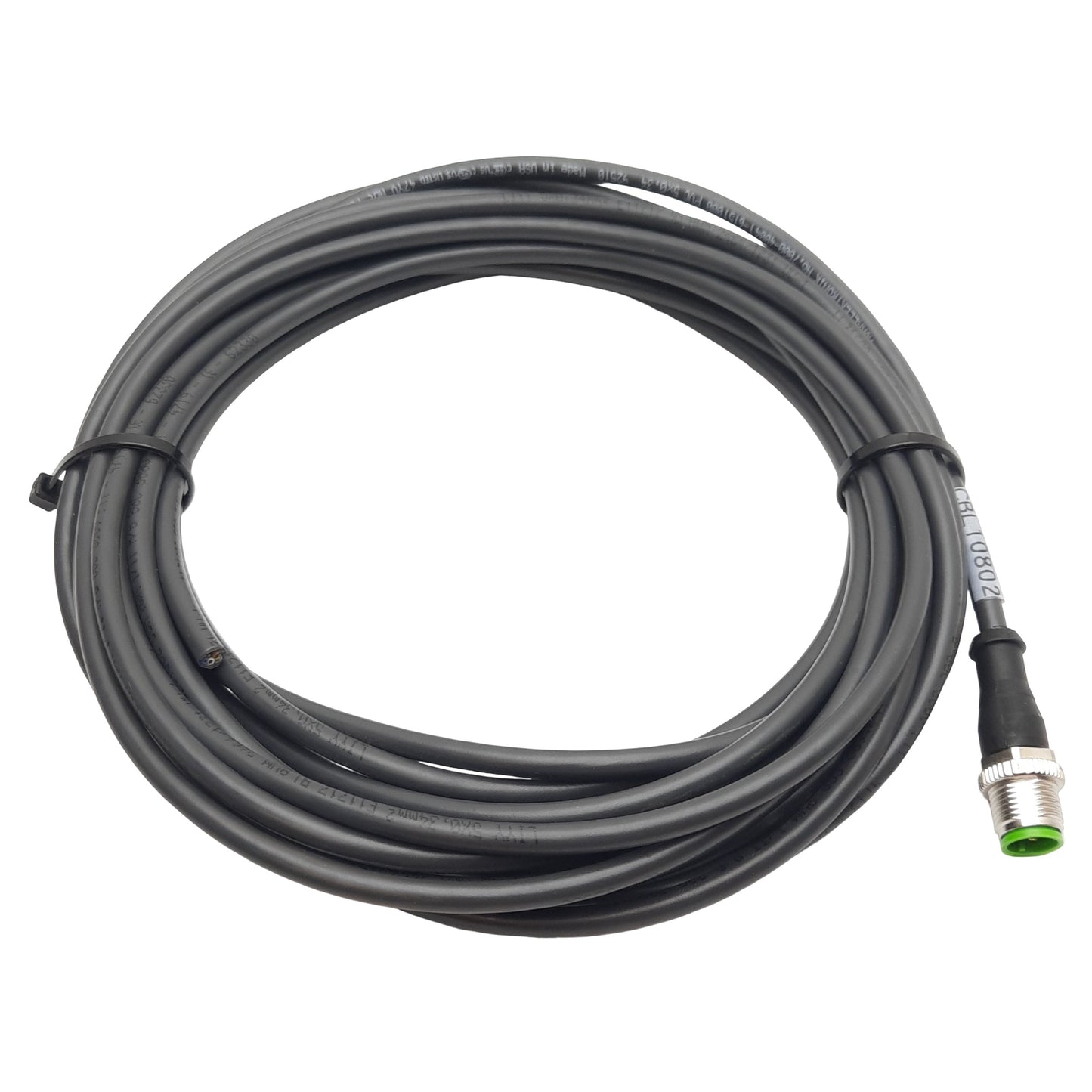 Used Murrelektronik 7000-13101-3490700 Cordset M12 5-Pin Male, Leads, 4A 60VAC/VDC 7m