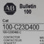 New Allen Bradley 100-C23D400 Contactor, 4-Poles, 30A 600VAC, 110/120VAC Coil