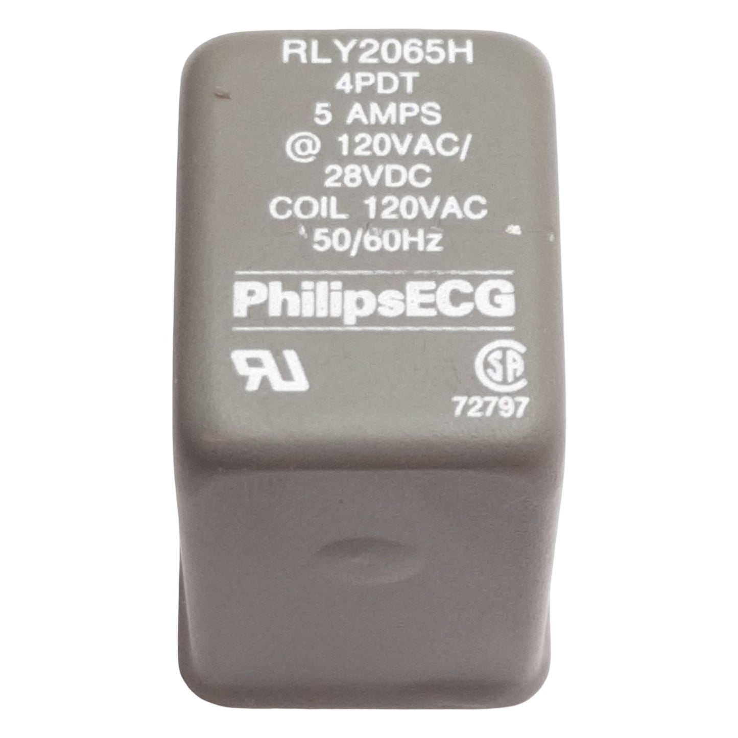 Used PhilipsECG RLY2065H Hazardous Location Relay, 4PDT, 5A 120VAC/28VDC, 120VAC Coil