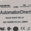 Used Lot of 2 AutomationDirect AD-SSR610-DC-280A Relay, 3-32VDC In 24-280VAC 10A Out