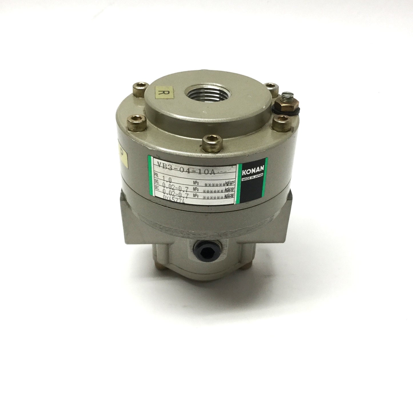 Used Konan VB3-04-10A Diaphragm Volume Booster, 0.02-0.7MPa Out, 1:1 Pressure Ratio