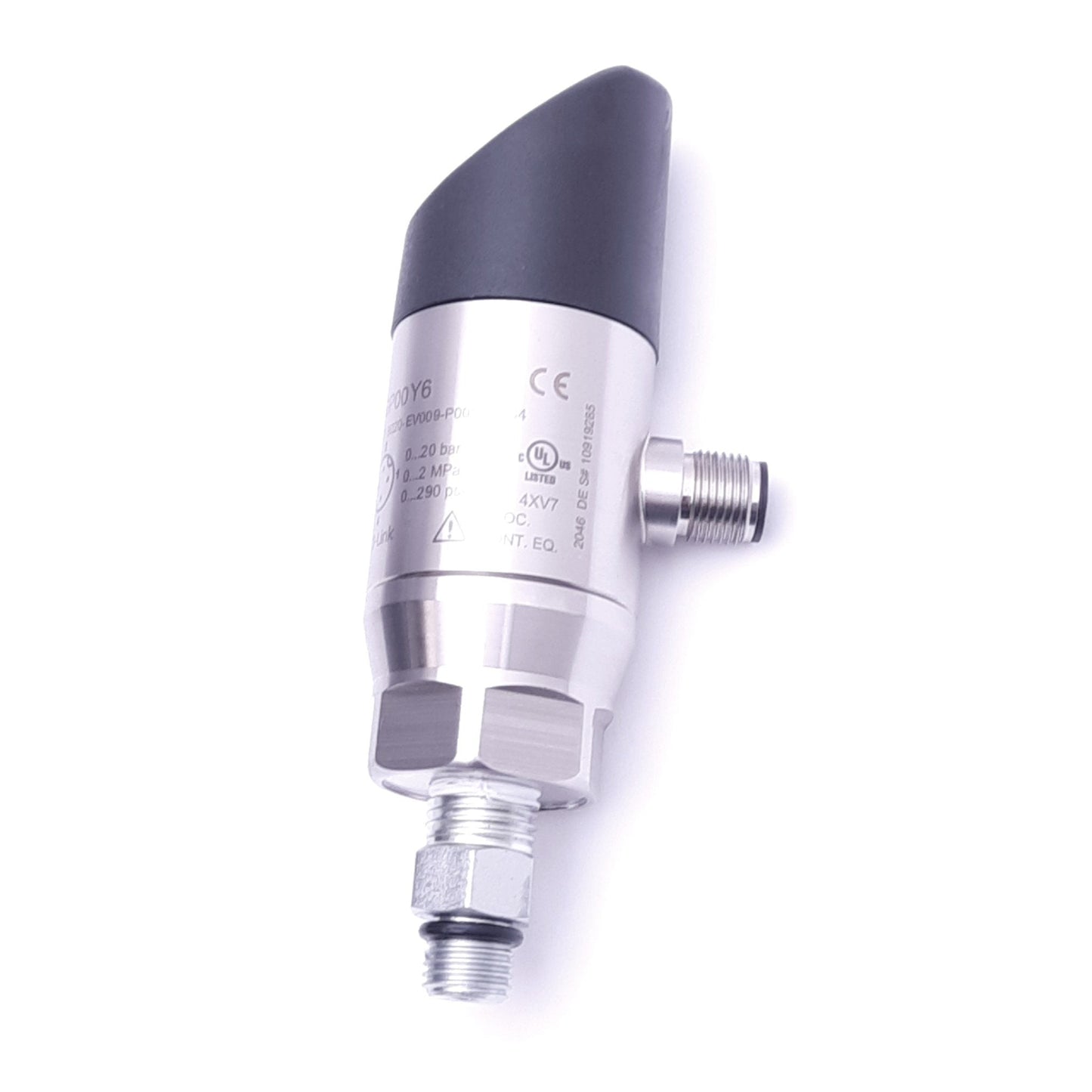 Used Balluff BSP00Y6 Pneumatic Pressure Sensor w/ Display, 0-20bar, 18-30VDC, 4-20mA
