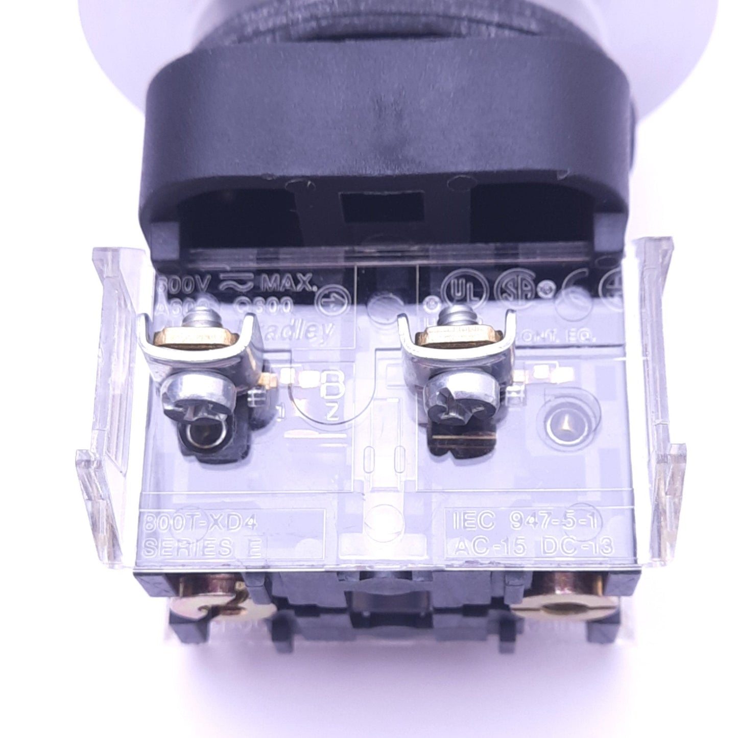 Used Allen Bradley 800T-FXA5 Push/Pull E-Stop Switch w/ Guard, ø30mm, 2NCLB, 600V 10A