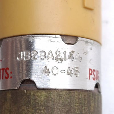 Used ASCO JB28A214A Pressure Switch, 125/250VAC, 40-45PSI, 1/4in NPT, 18in Lead