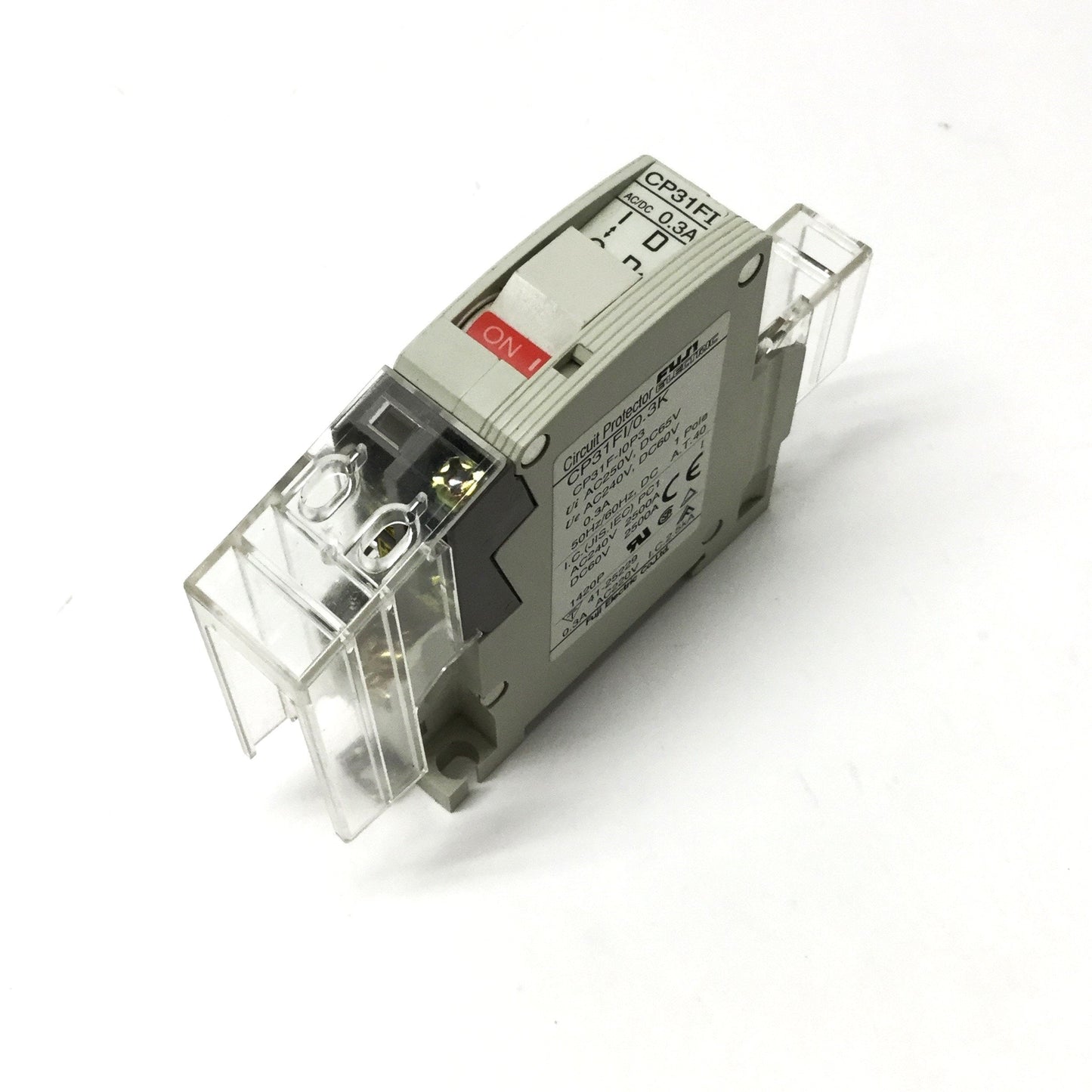 Used Fuji CP31FI/0.3K Circuit Breaker 1-Pole, Instantaneous Trip, 0.3A, 240VAC/60VDC