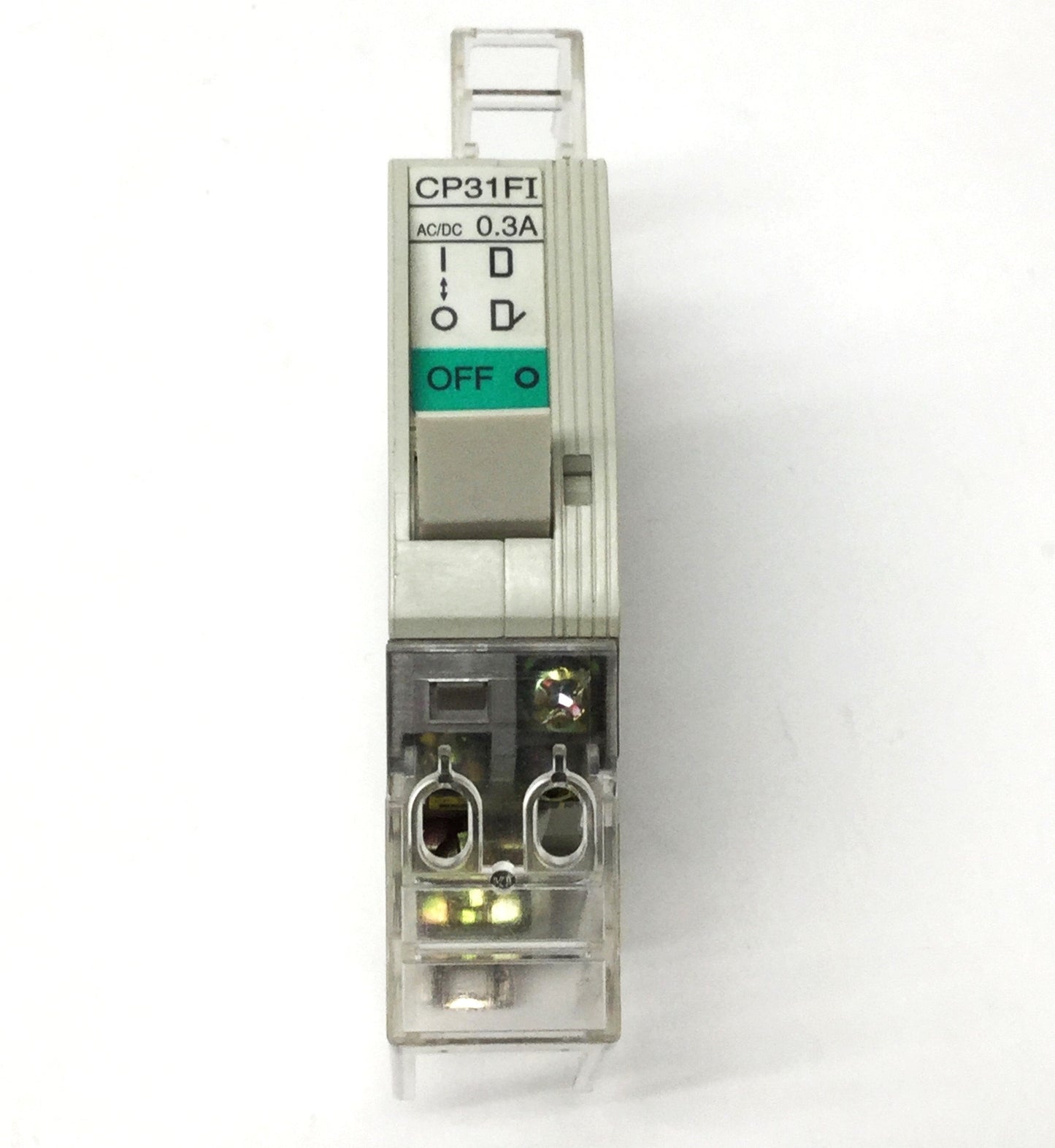 Used Fuji CP31FI/0.3K Circuit Breaker 1-Pole, Instantaneous Trip, 0.3A, 240VAC/60VDC