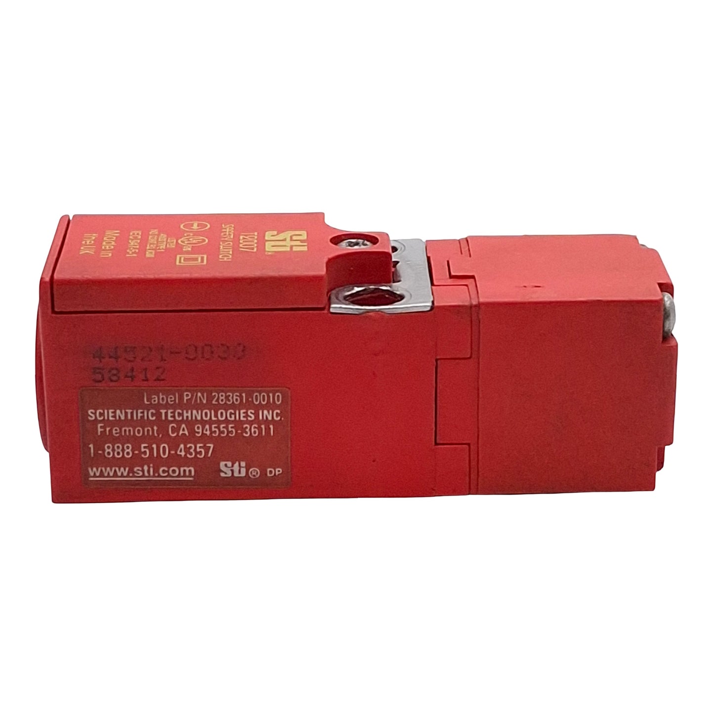 Used Omron 44521-0030 Sti T2007 Safety Interlock Switch, 1NC, 500VAC/250VDC *No Key*