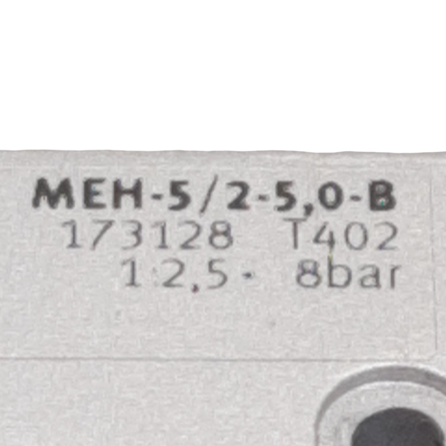 Used Festo MEH-5/2-5,0-B Solenoid Valve, 5/2 Monostable, 2.5-8bar, 24VDC Coil